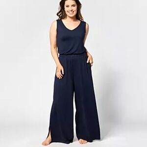 NWOT Bumblebella By Jill Martin Navy Sleeveless Jumpsuit 4x Petite